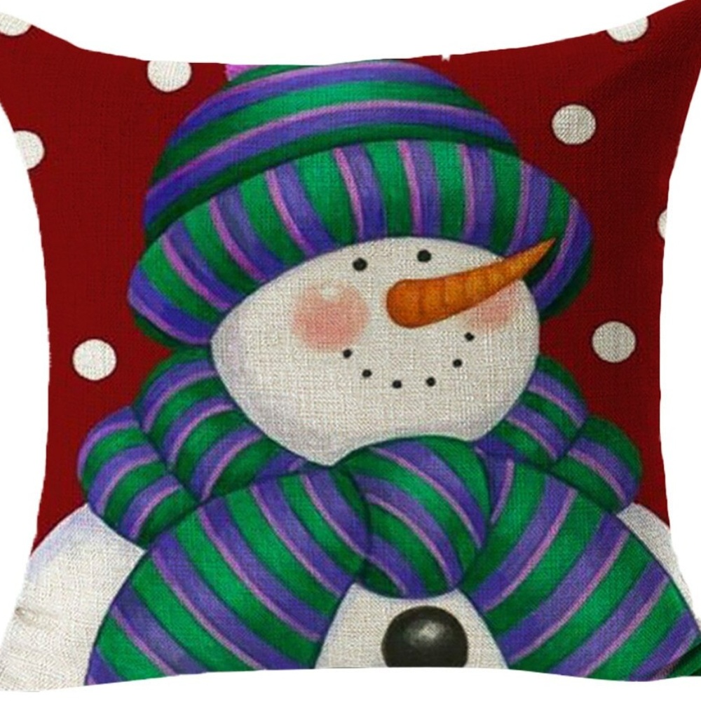 Pillow Cover- NEW- Christmas Snowman